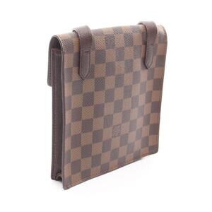 Louis Vuitton Pimlico Damier Ebene Brown Shoulder Bag Canvas Leather